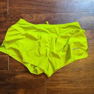 NWOT Neon Nike Running Shorts with liner